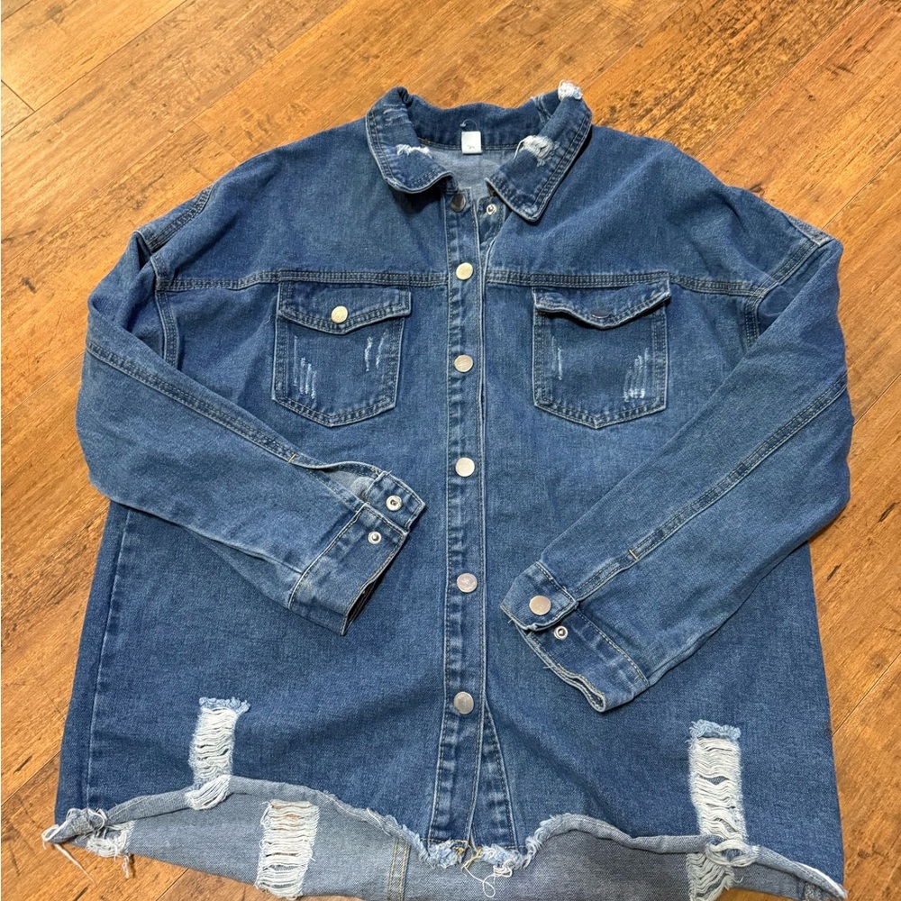 Ladies Jean Jacket size large